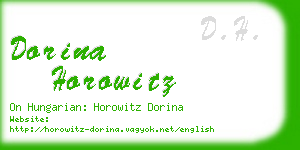 dorina horowitz business card